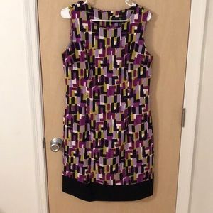 Colorblock sleeveless dress